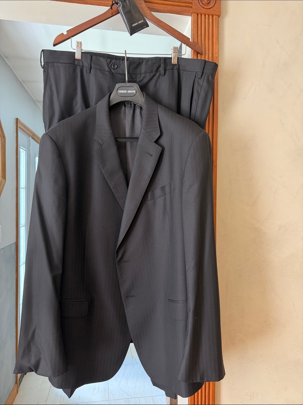 Giorgio Armani Men's Black Two-Piece Suit
